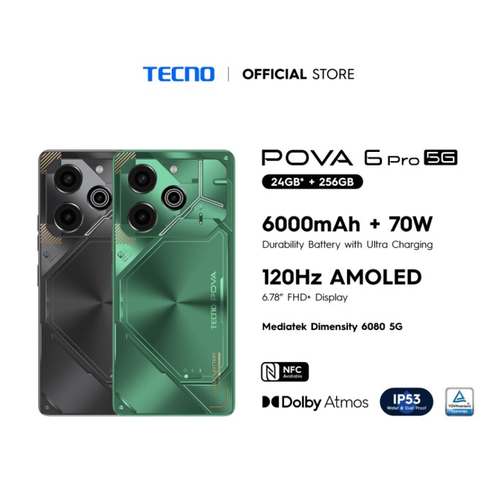 Jual Tecno Pova 6 8/256 GB - 12/256 GB |Tecno Pova 6 Pro 5G 12/256 GB ... Gadget Gen Z Terbaru: Keunggulan Tecno Pova 7 Ultra