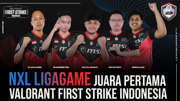 NXL Ligagame Juara Valorant First Strike Indonesia 2020
